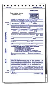 2-part night drop envelope - imprinted